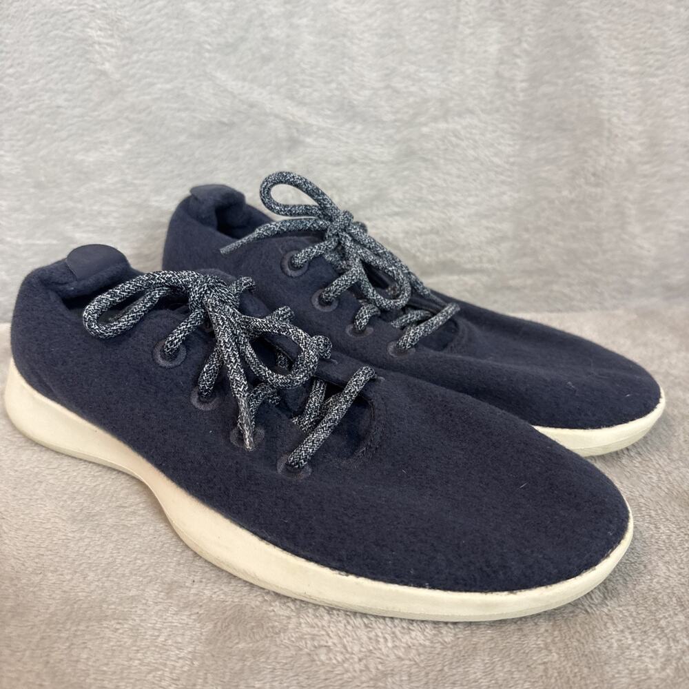 Allbirds Navy Blue Wool Runners Men's Size 9 Casual Comfort Shoes Lace Up Active